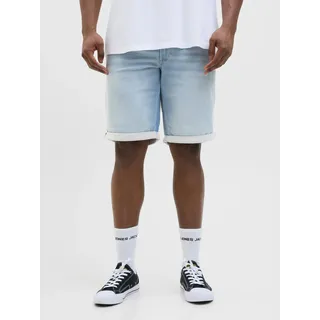 Jack & Jones PlusSize JACK & JONES PLUSSIZE, unifarben, regular fit knielang, Hosen Shorts, mit Umschlag