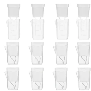 Generisch Hydroponic - 12-Piece Self Watering Pot Set with Drainage Holes, Transplant Pot Assortment | Propagation Container for Cuttings Seedlings African Violet Oxalis Hoyas Indoor Gardening
