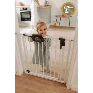 Geuther Türschutzgitter Easylock Wood Plus 68-76 cm weiß