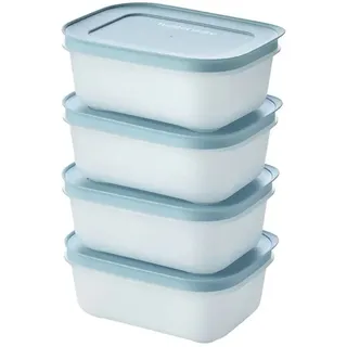 Tupperware Gefrierdosen-Set 4 x 450 ml  , blau , Kunststoff , Maße (cm): B: 12 H: 15,5 T: 14.5