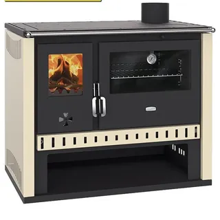 Prity GT FS S - Eek A Küchenofen Holzherd Stahlbackofen, Stahlkochplatte, 15 Kw