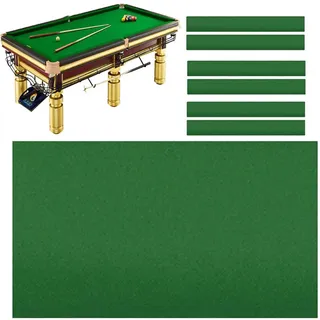 Generisch Billardtuch Billard Stoff mit 6-teiliger Seitenumwicklung für 7ft 8ft und 9ft Pooltische Billardtischfilz, Professionelle Billardtischdecke für Snooker, Bars, Clubs,A-9ft