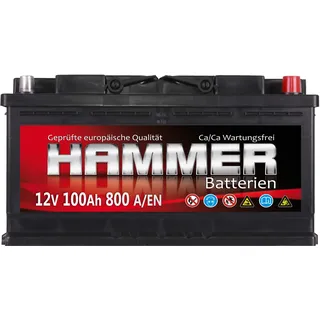 Hammer 12V 100Ah 800A Autobatterie