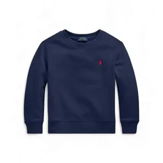 Polo Ralph Lauren für Jungen. 322772102002 Marineblaues Fleece-Sweatshirt (5años=109/116cm), Lässig, Baumwolle, Kinderbekleidung