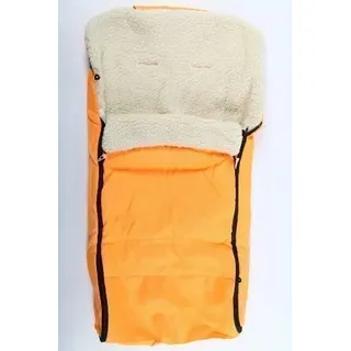 Baby-Fußsack Fußsack für Kinderwagen aus Lammfell gelb