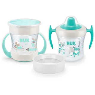 NUK Mini Cups Set Mint/Turquoise Tasse 3in1 6m+ Neutral 160 ml