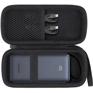 Aenllosi Hartschalenhülle für UGREEN Nexode Powerbank 20000 mAh 45 W | Stoßfeste Aufbewahrung für den Alltag, Reißverschluss für schnellen Zugriff, Passgenaue Form für sichere Lagerung