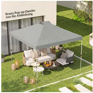 Outsunny Ersatzdach 3 x 3 m Hellgrau