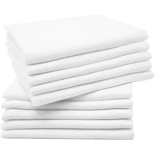 ZOLLNER Spucktücher,, weiß Textil, 80x80 cm Oeko-Tex® Standard 100, Pflegen, Babypflege