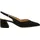 Sling-Pumps Leder Schwarz 38