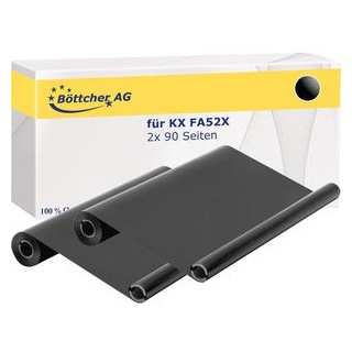 kompatibel für Panasonic KX FA52X je 90 Seiten 2 Rollen Thermoband