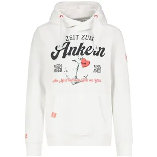Eight2Nine Kapuzenpullover Damen Hoodie mit Küstenbackprint Sweater, Kapuzensweatshirt mit Kängurutasche, mit Kapuze S