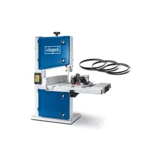 SCHEPPACH Bandsäge HBS30X Scheppach - 350W | 80mm Durchlasshöhe | 300mm breiter Arbeitstisch | Ausziehbarer Druckgusstisch | Querschneidlehre