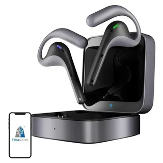 TIMEKETTLE W4 Pro AI Translator Earbuds – Echtzeit-Übersetzer in Schwarz
