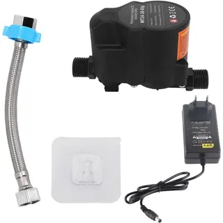 Wasserdruck Erhöhen Pumpe, Wasserdruck Booster Pumpe, Automatische Druckerhöhungspumpe, Automatische, Geräuscharme Induktions Duscherhöhungspumpe für Badezimmer DC24V (EU-Stecker)