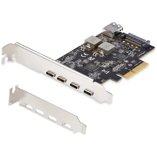 Startech StarTech.com (PS4C3IA3-USB-C-CARD) 5-Port-USB-PCIe-Karte, 10 Gbit/s, 4x USB-C