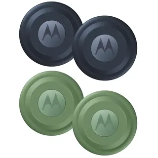 Moto Tag (XT2445-1) Batteriebetriebener Artikelfinder, 4er-Pack – (2 x Blau, 2 x Grün)