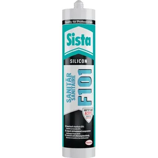 Sista Silikon F101 Sanitär 300 ml zementgrau
