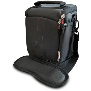 Navitech Schwarz DSLR SLR Kamera Tasche Kompatibel mit dem Panasonic LUMIX DC-FZ82DE-K Bridge Camera