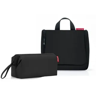 REISENTHEL® Kulturbeutel, Set toiletbag Kulturtasche und travelcosmetic schwarz