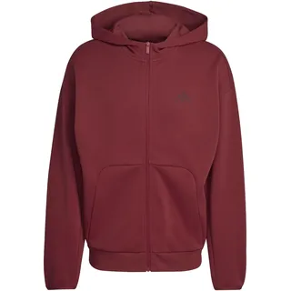 adidas Future Icons Small Logo, Full-Zip Hoodie, Active Maroon, S