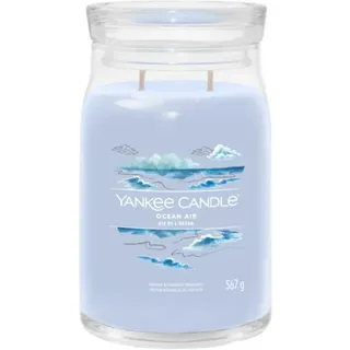 Yankee Candle Ocean Air große Duftkerze 567 g blau