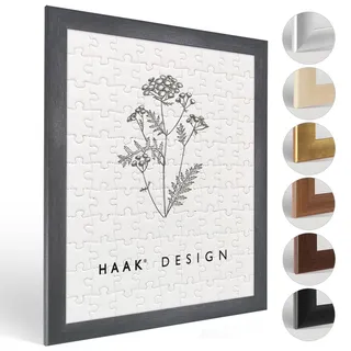 Haak Puzzlerahmen Klassik Anthrazit Stahl 80 X 121 cm (ca. 3000 Teile) Bilderrahmen Rahmen für Puzzle