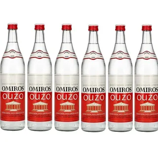 6 Flaschen Ouzo Omiros Griechischer a 0,7 L 37,5 % vol. #