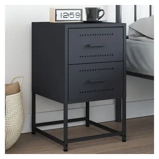 vidaXL Nachttisch Anthrazit 36x39x60,5 cm Stahl