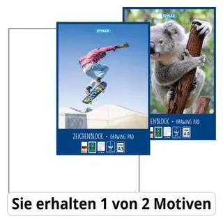 Stylex Zeichenblock A3 20 Blatt 120 g/m2 weiß