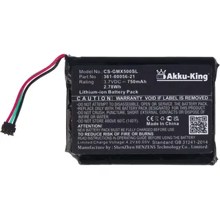 Akku-King Akku kompatibel mit Garmin 361-00056-21 - Li-Ion 750mAh - für Garmin DriveAssist 50 Dezil 580 LMT-D 51 LMT-S