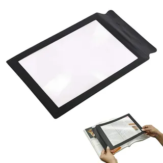 3X Leselupe Handlupe Leichte Lupe von Büchern,Ganzseitenlupe Handheld,Vollseite Leselupe,Lupe zum Lesen,Leselupes Vergrößerungsglas,Leselupes für Senioren,für Bücher, Arbeit, Nähen, Lesen