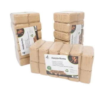 Holzbrikett Premium Qualität Langlebige Brenndauer, Umweltfreundlich, Hohe Heizkraft & Wenig Asche ? Perfekt für Kamin, Ofen und Heizsysteme - 30 KG Holzbrikett