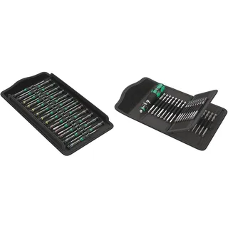Wera 05134000001 Kraftform Micro Big Pack 1 Schraubendrehersatz, 25-teilig & Kraftform Kompakt 62, 33-teilig, 05059297001