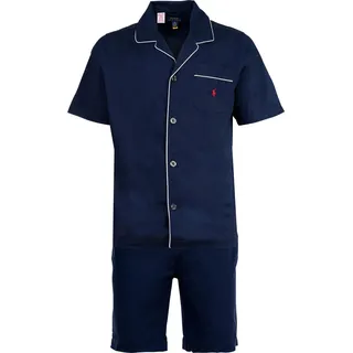 Ralph Lauren Pyjama, aus Baumwolle, Dunkelblau, L