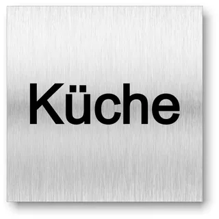 Türschild Küche UV Druck 12 x 12cm - 3mm Aluverbund - Made in Germany - Art.Nr. 2117