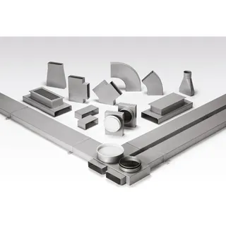 Helios Ventilatoren Fk 200 Flachkanal 200x50mm, Länge 1500mm, Stahlblech Verzinkt