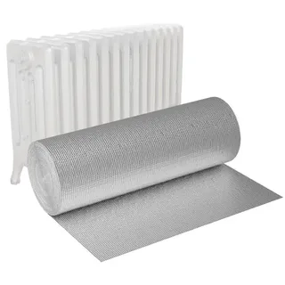 FIVMEN Heizkörperreflexionsfolie Heizkörper Isolierfolie Thermofolie Dämmfolie Luftpolsterfolie, (60cm x 5m / 60cm x 10m / 60cm x 20m), für Wärmedämmung, Kälteschutz 500 cm