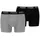Basic Boxershorts dark grey melange XL 2er Pack