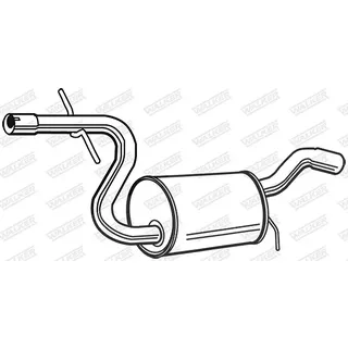 Walker 23128 Mittelschalldämpfer Länge: 950mm,