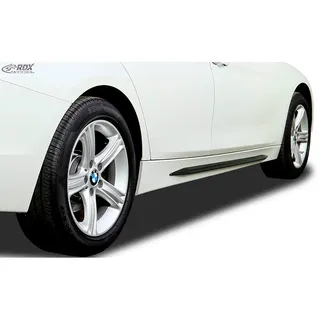 RDX Racedesign Seitenschweller 'Slim' kompatibel mit BMW 3er F30/F31 2012- (ABS Schwarz glänzend)