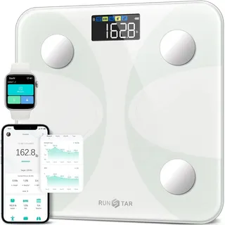 RUNSTAR Körperfettwaage Weiß