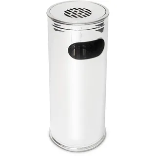 Relaxdays Standaschenbecher silber, 1 St.