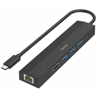 Hama USB-C Hub Multiport, USB-C 3.0 [Stecker] (200144)