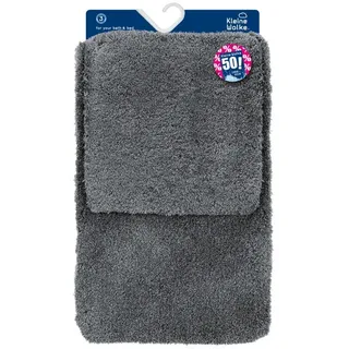 KLEINE WOLKE Badteppich Set 2tlg. Relax in 2-teilig, anthrazit