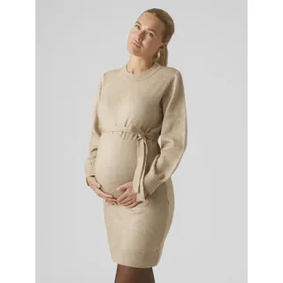 MAMA LICIOUS Mamalicious Umstandskleid MLNEWANNE L/S ABK KNIT DRESS A. NOOS beige XS (34)