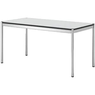 USM Haller Tisch, rechteckig, 150x75x74 cm Kunstharz, perlgrau