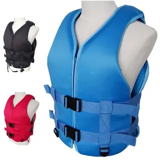 Generisch Schwimmweste Erwachsene 20-120 kg, Verstellbar Rettungsweste Kinder Erwachsene, Unisex Schwimmhilfe Auftriebsweste Erwachsene Kajakfahren, Surfen, Outdoor Wassersport,Blau,M