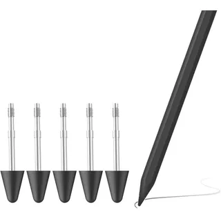 5 Stück Originale Ersatzspitzen für Xiaomi Focus Pen, Stift Stylus Spitze Berühren Tips Nibs für Xiaomi Pad 7 Pro/7/6S Pro, Präzise Kontrolle, Bildschirmfreundlich, Schwarz