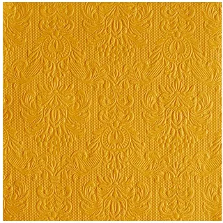 Ambiente Home Ambiente - Servietten - Elegance ocher - Ocker gelb - geprägt - 33x33-15 Stück -